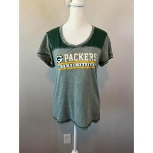 NFL Team Apparel Green Bay Packers Short Sleeve TShirt Green Size Large